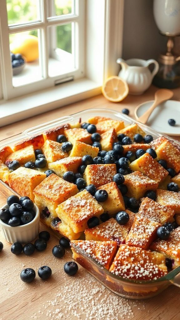 blueberry lemon breakfast bake blueberry lemon breakfast bake