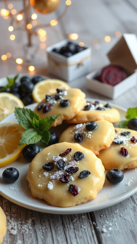 blueberry lemon drop cookies