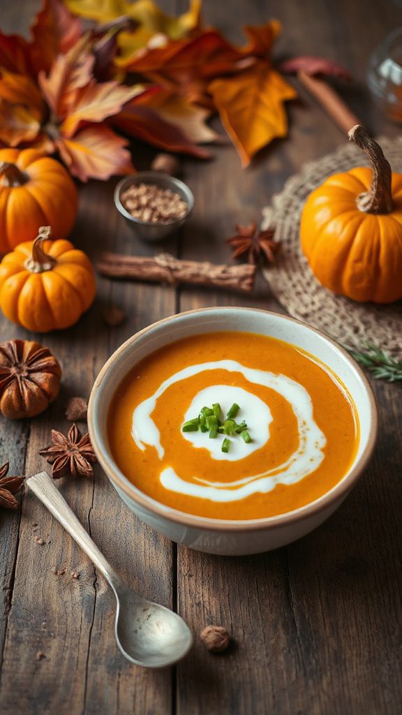bone broth pumpkin soup