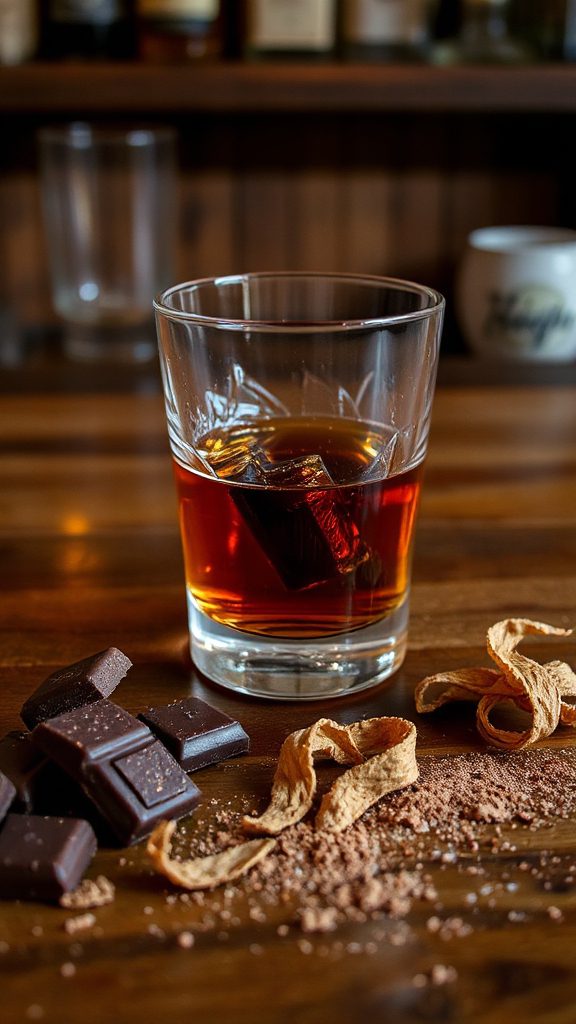 bourbon chocolate licorice cocktail