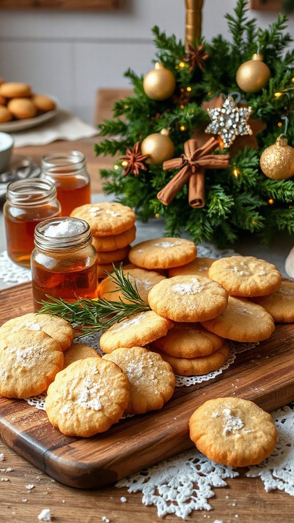 bourbon infused brown butter cookies
