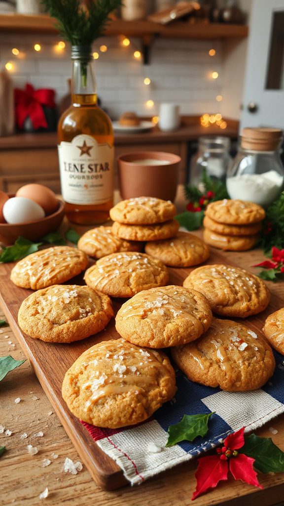bourbon infused chewy cookies