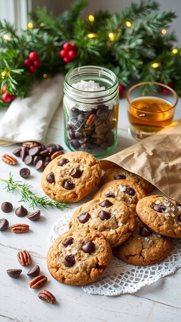 bourbon infused chocolate chip cookies