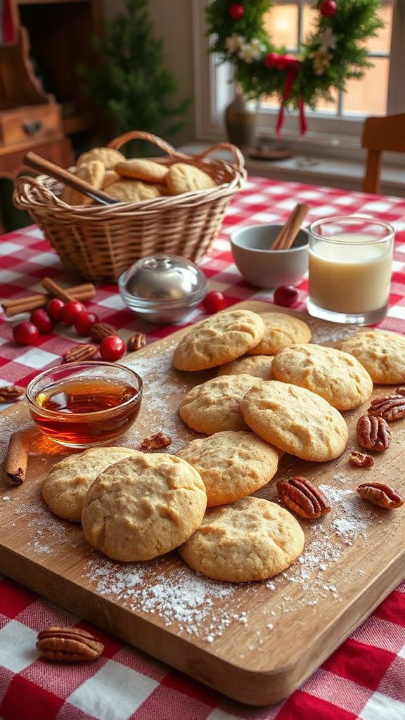 bourbon infused pecan cookies bourbon infused pecan cookies