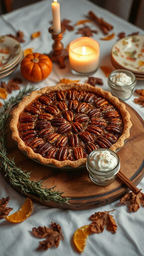 bourbon infused pecan pie