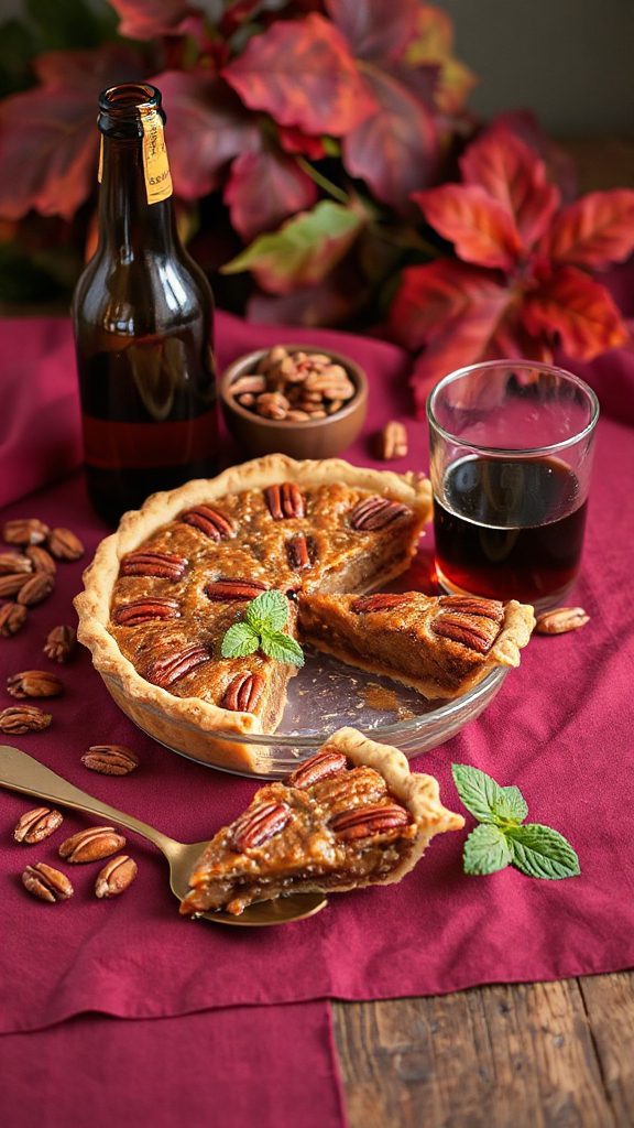 bourbon infused pecan pie