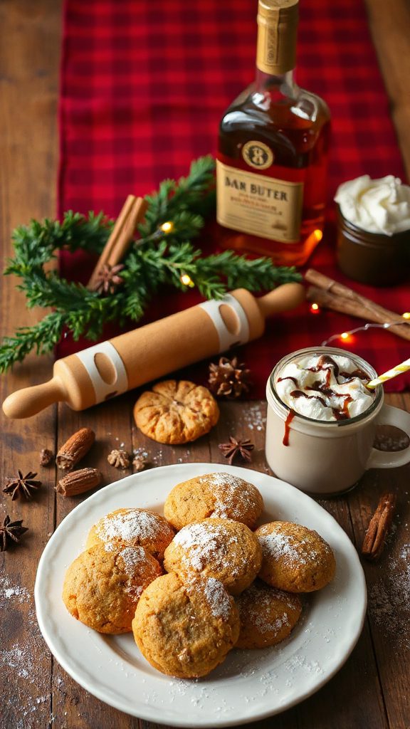 bourbon infused pumpkin spice cookies