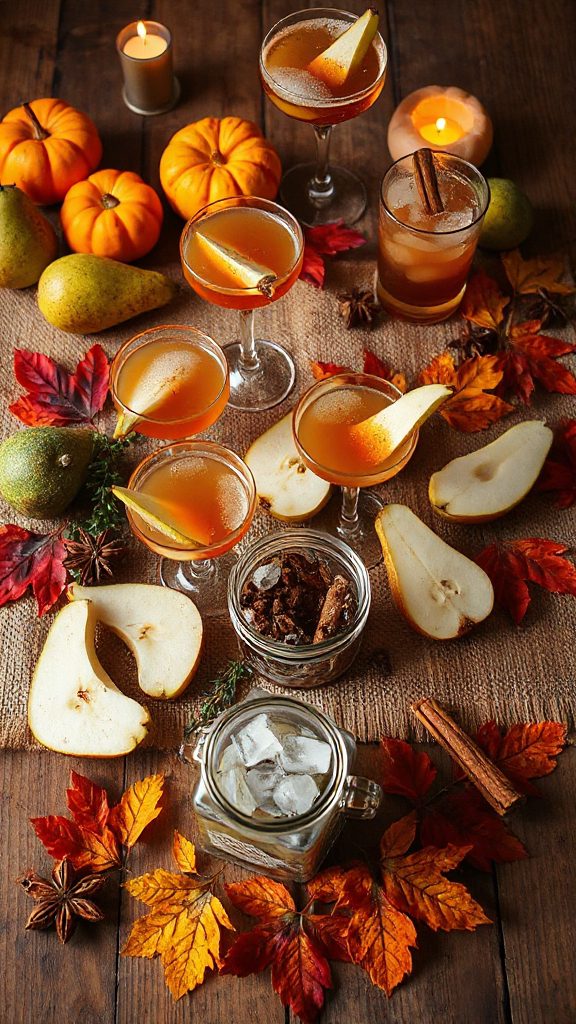 bourbon pear smash cocktail recipe