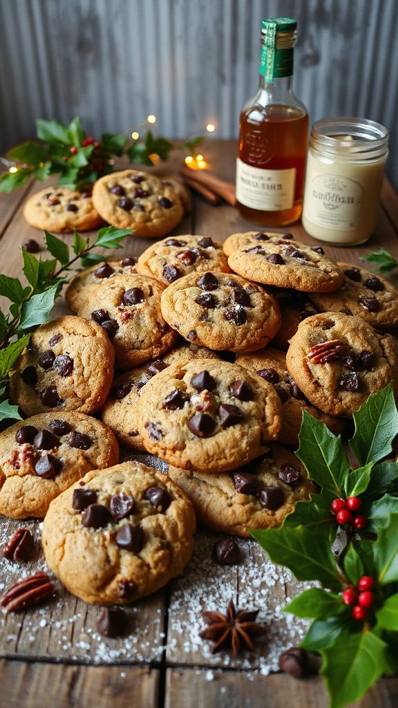 bourbon pecan chocolate cookies