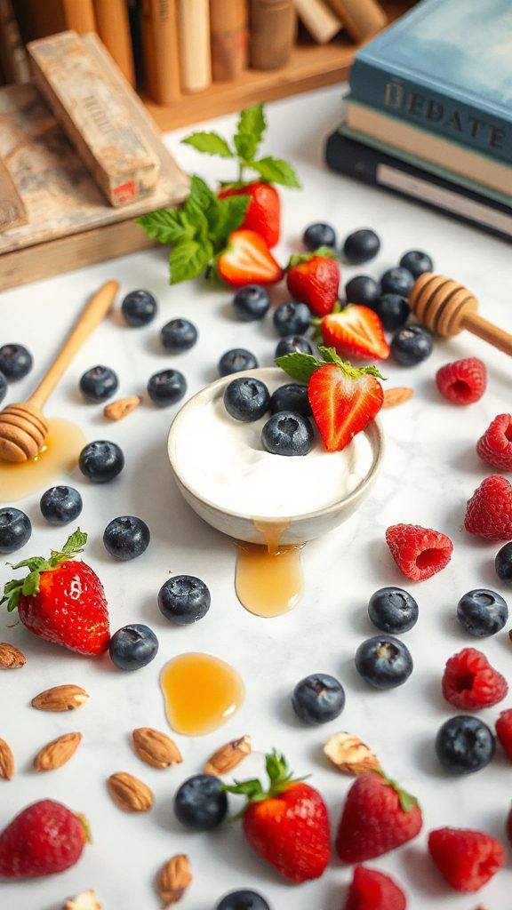 brain boosting mixed berry parfait