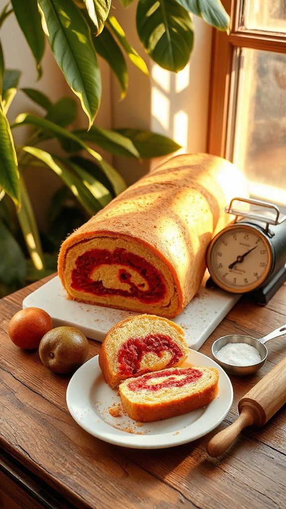brazilian guava rolled cake brazilian guava rolled cake