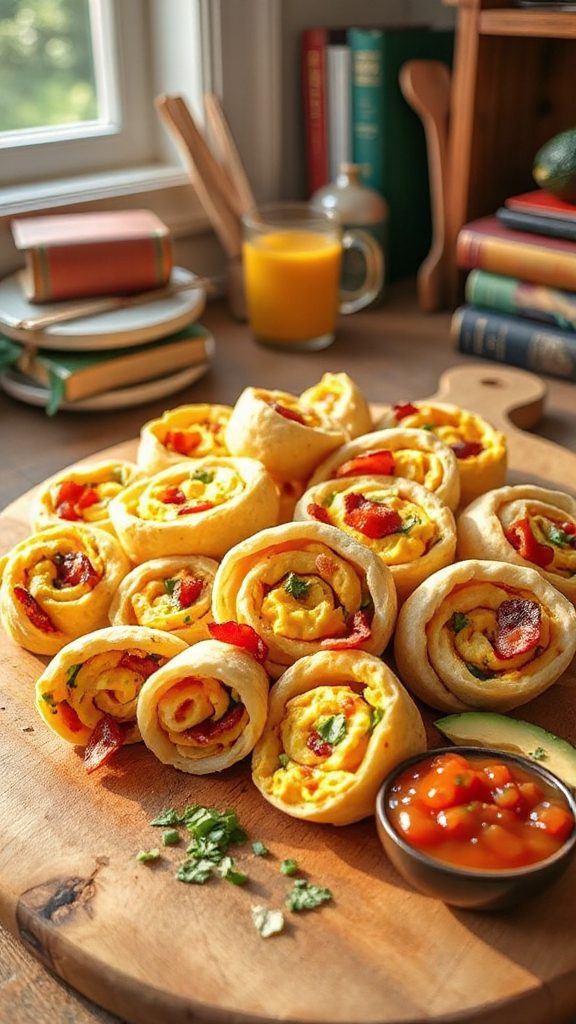 breakfast pinwheels with bacon