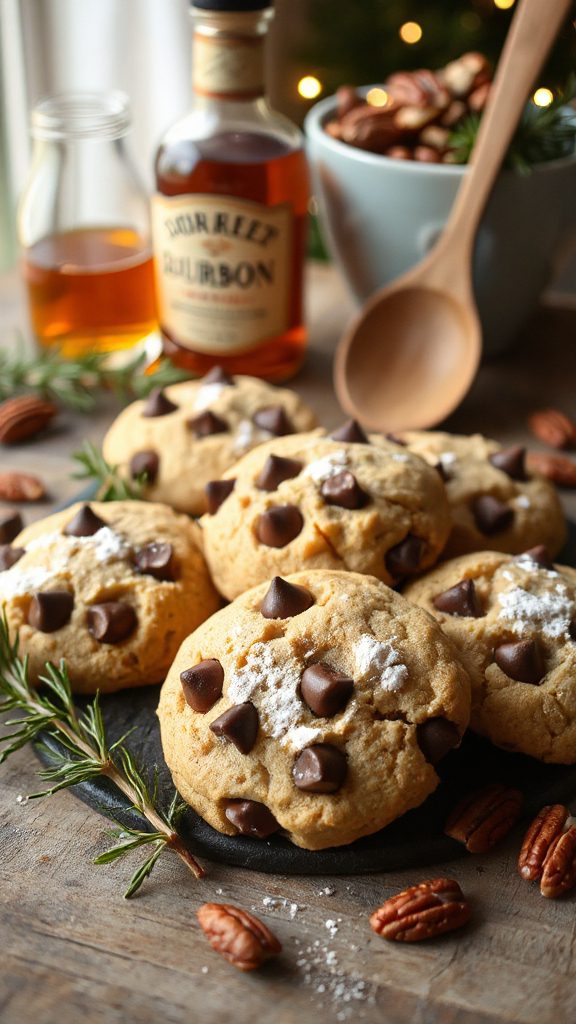 brown butter bourbon cookies