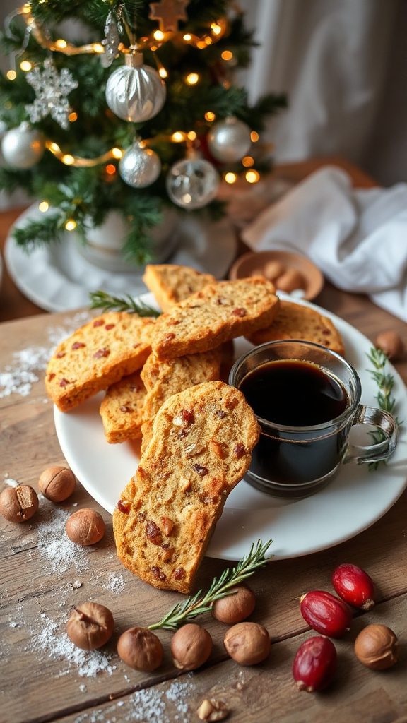 brown butter hazelnut biscotti