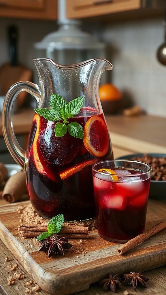 brown sugar beet rum punch