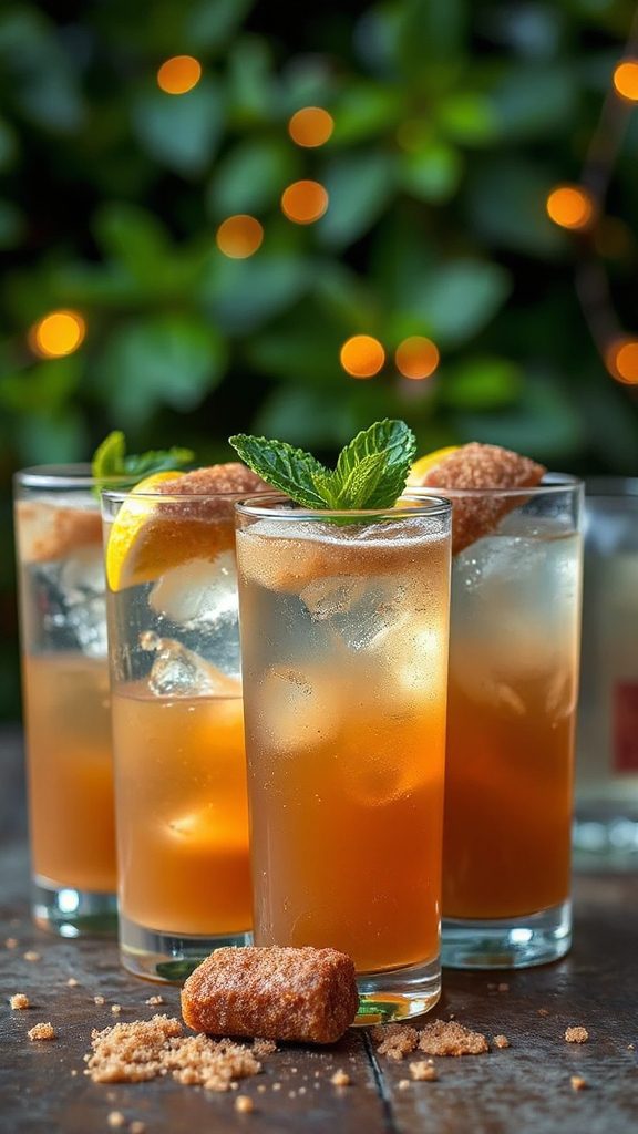 brown sugar gin fizz