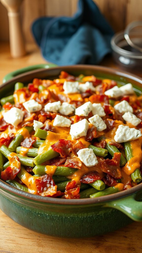buffalo chicken green bean casserole