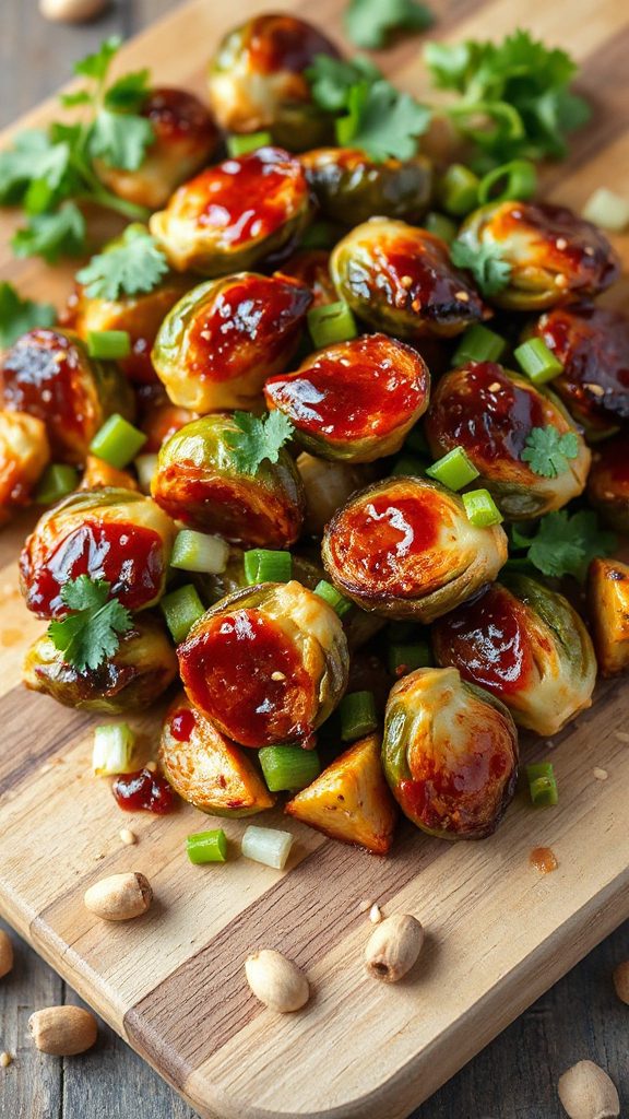 bulgogi flavored brussels sprouts dish