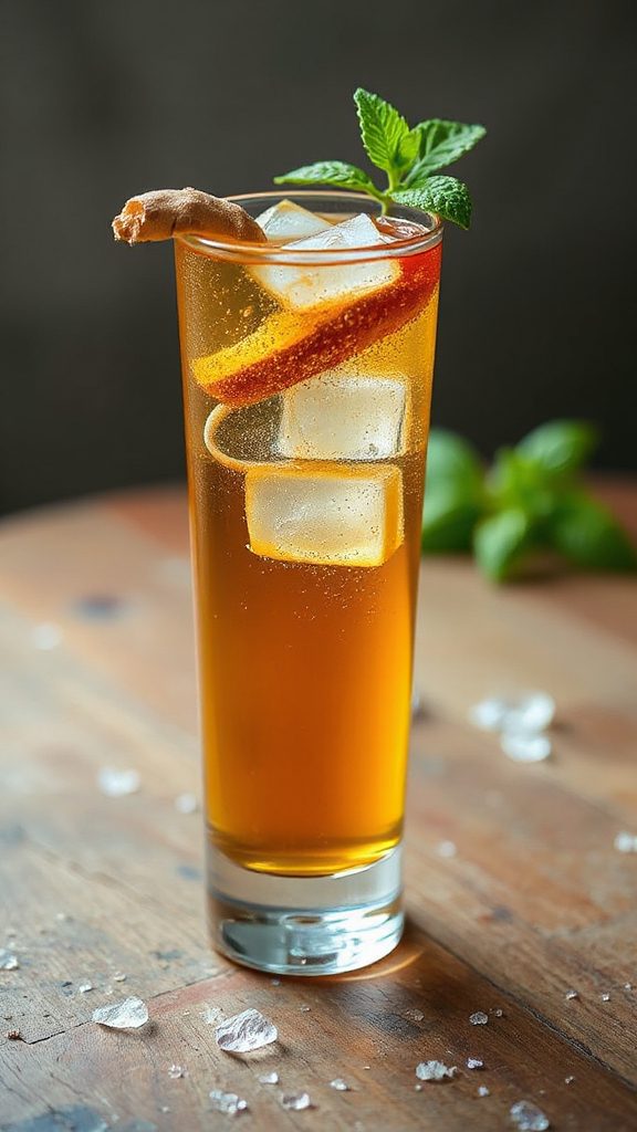 burdock ginger whiskey cocktail