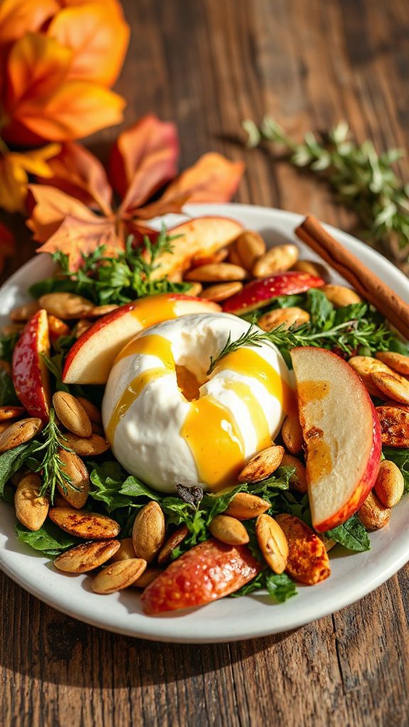 burrata salad with vinaigrette