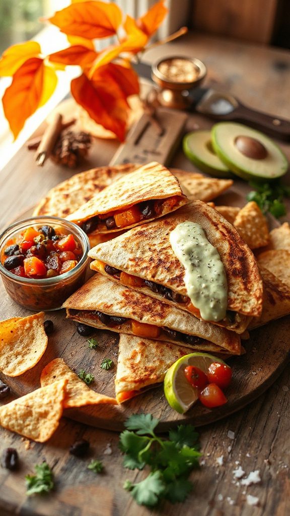 butternut squash black bean quesadillas butternut squash black bean quesadillas