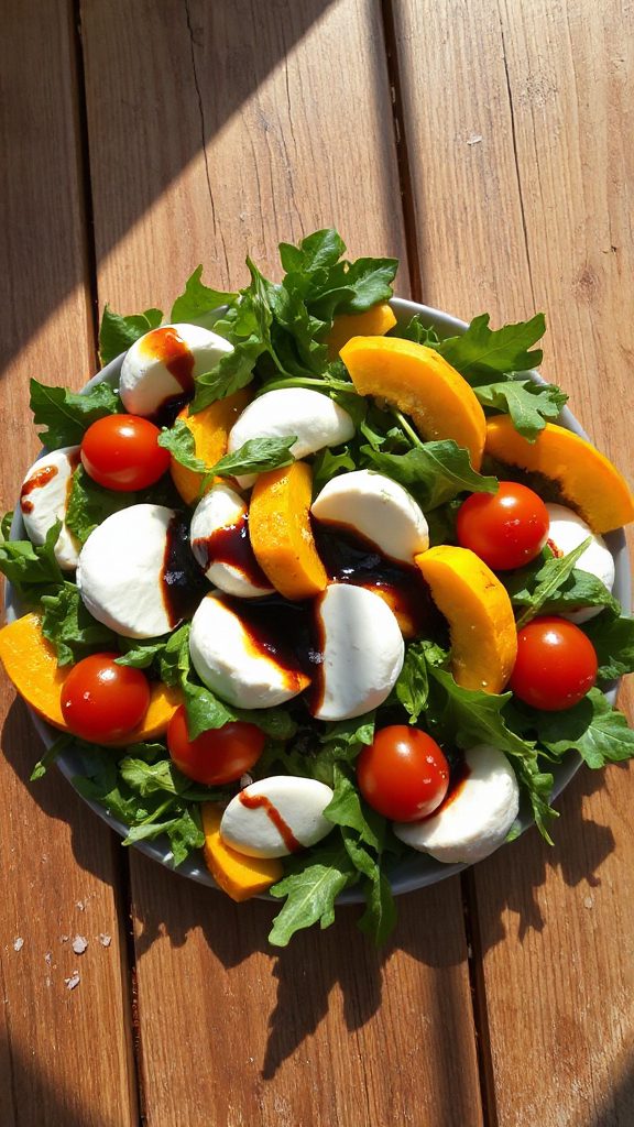 butternut squash caprese salad