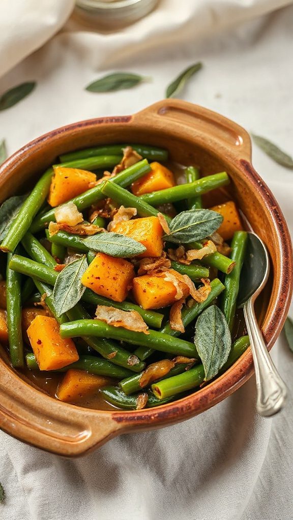 butternut squash green bean casserole