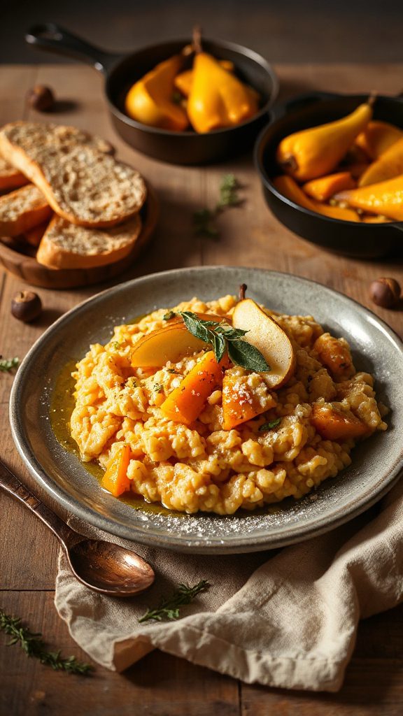 butternut squash pear risotto
