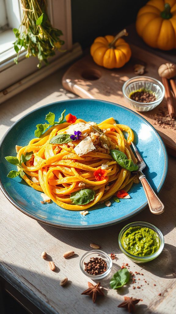 butternut squash pesto pasta butternut squash pesto pasta