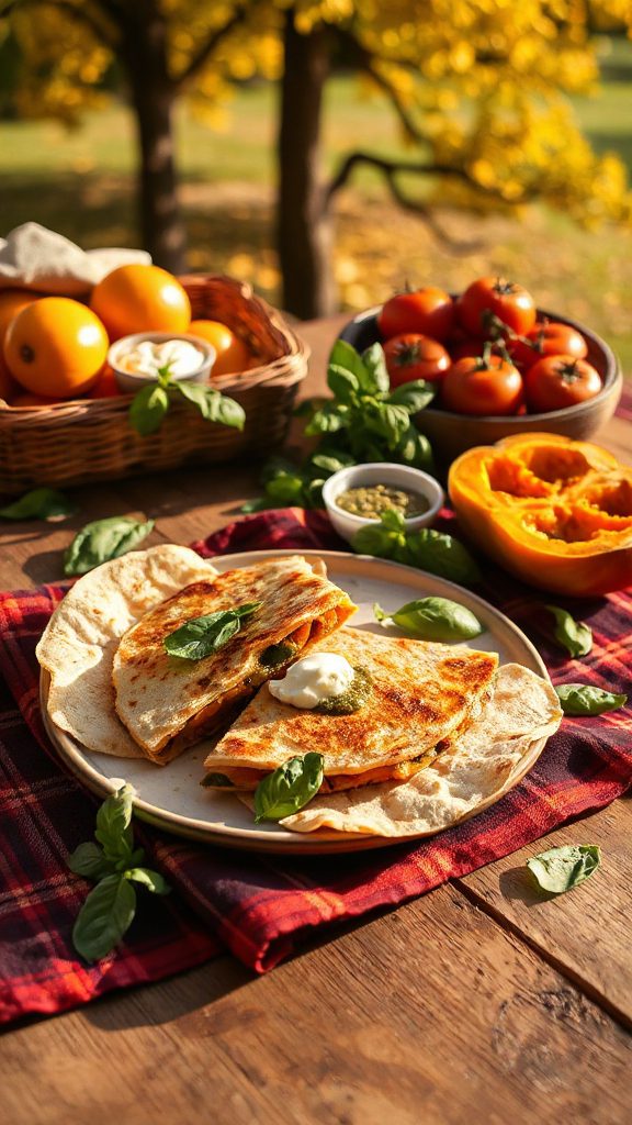 butternut squash pesto quesadillas butternut squash pesto quesadillas
