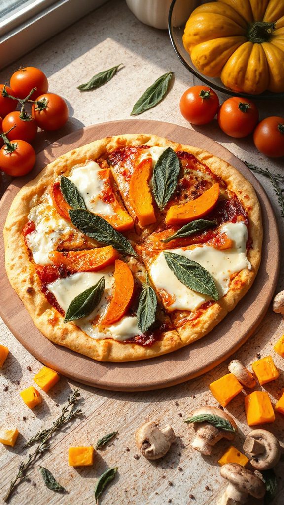 butternut squash sage pizza butternut squash sage pizza