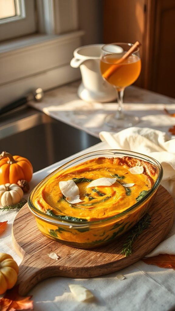 butternut squash spinach casserole