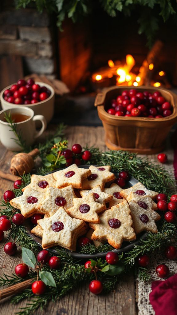 buttery cranberry shortbread cookies buttery cranberry shortbread cookies