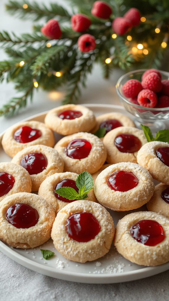buttery eggless raspberry cookies