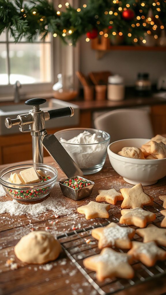 buttery festive spritz cookies buttery festive spritz cookies