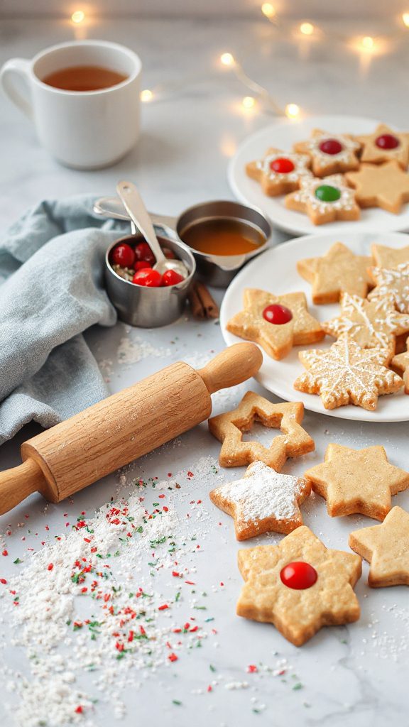 buttery holiday shaped cookies