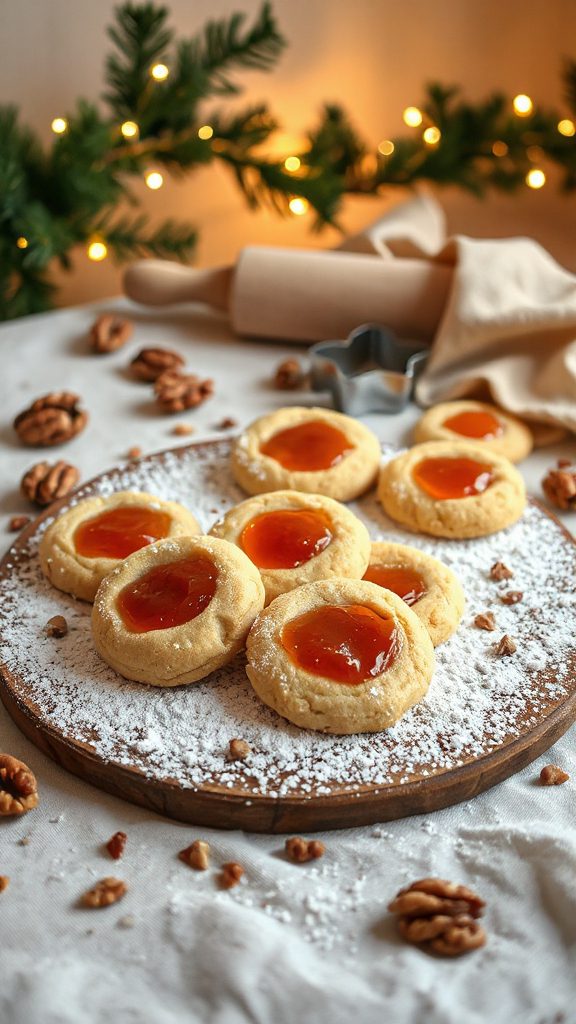 buttery nut filled cookies
