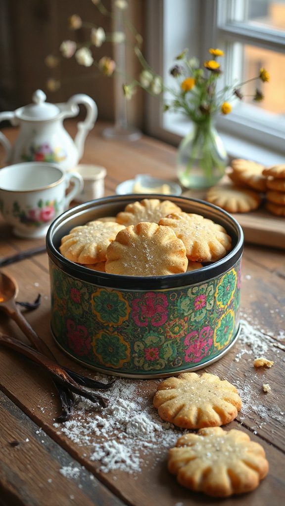 buttery vanilla bean cookies