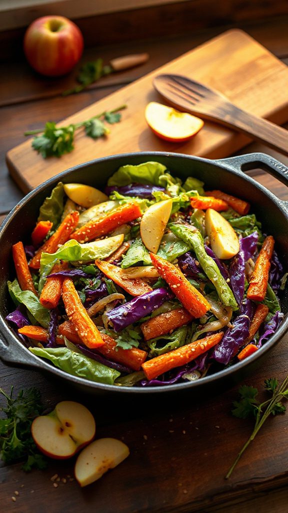 cabbage apple stir fry recipe