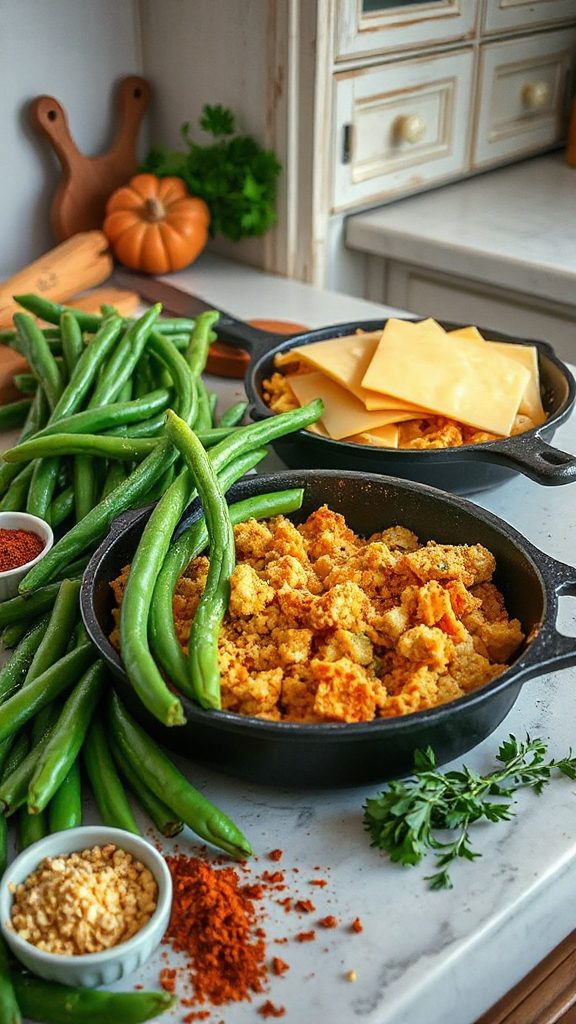 cajun flavored green bean casserole