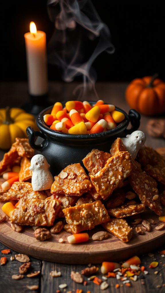 candy corn brittle treat