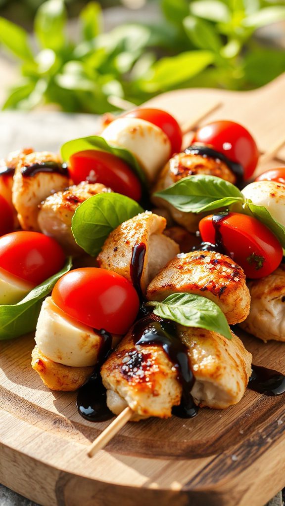 caprese chicken skewers recipe