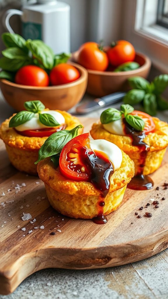 caprese inspired egg muffins caprese inspired egg muffins