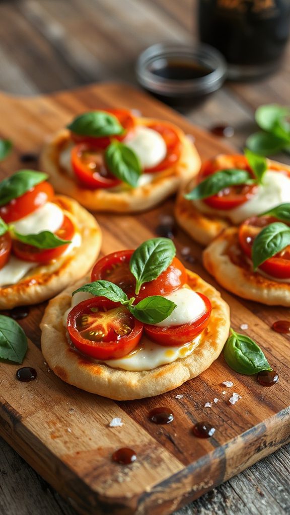 caprese mini pizzas recipe