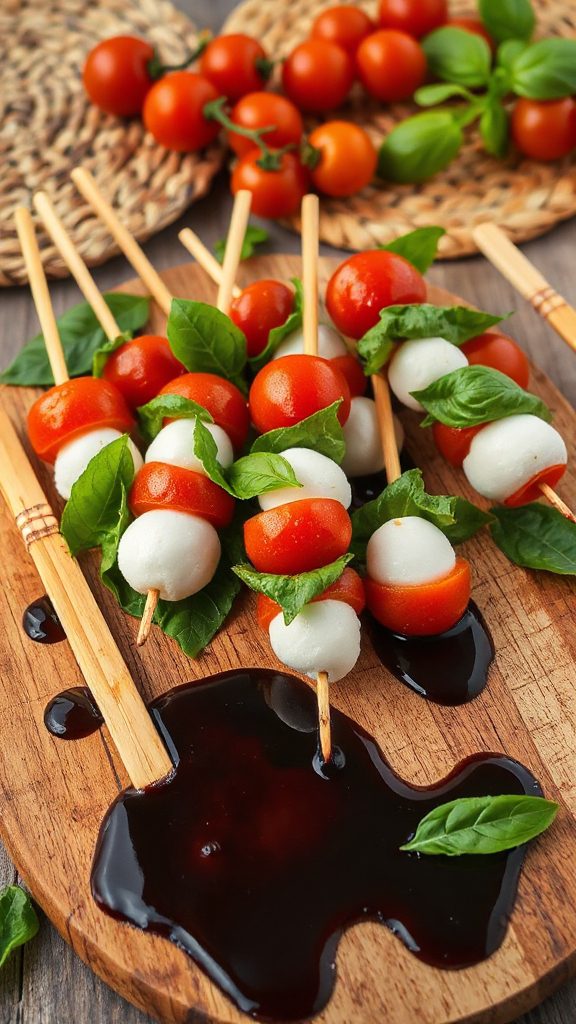 caprese salad skewers appetizer