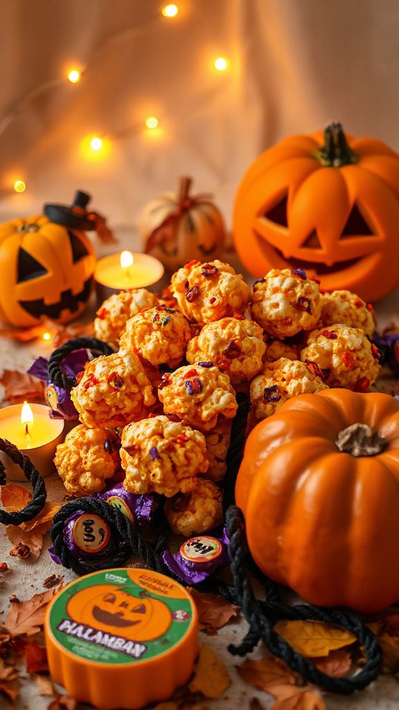 carambar halloween popcorn treats