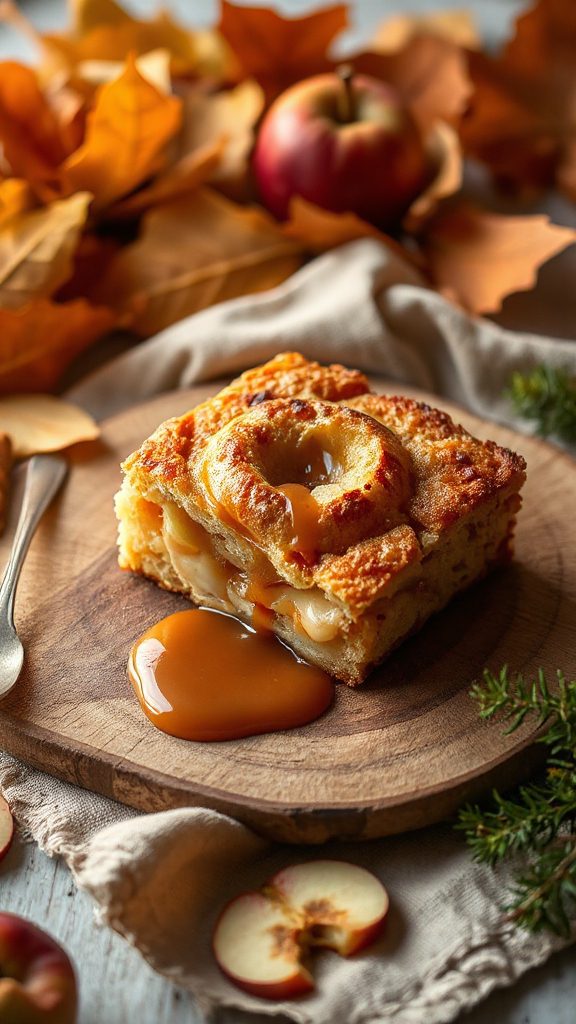 caramel apple bread pudding