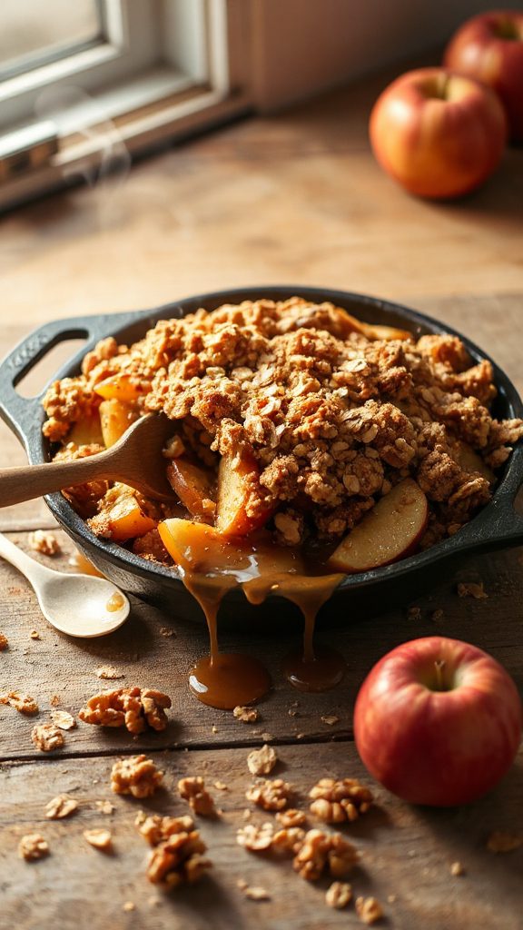 caramel apple crisp delight