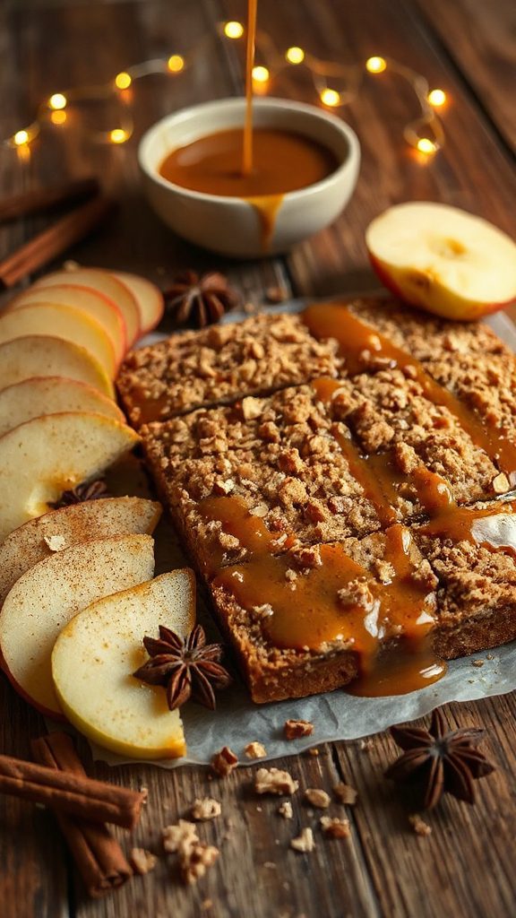caramel apple crumble bars caramel apple crumble bars