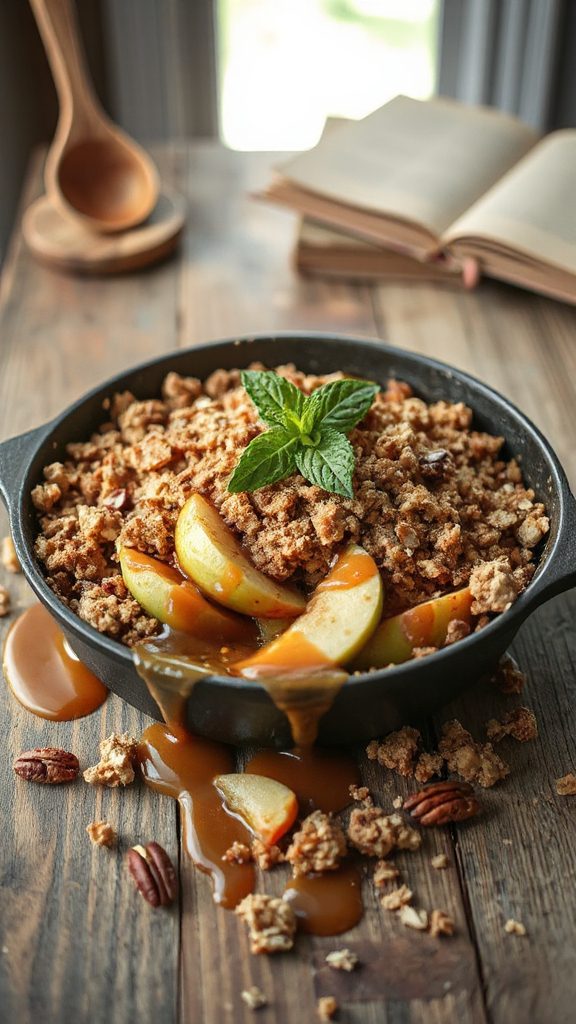 caramel apple crumble delight